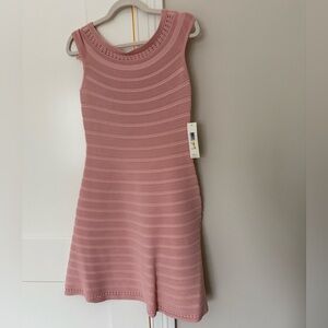 BRAND NEW Eliza J Dress. Size M. Sleeveless, textured, pale pink.